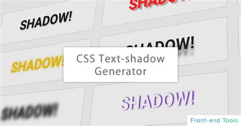 css test drop shadow|text shadow css generator.